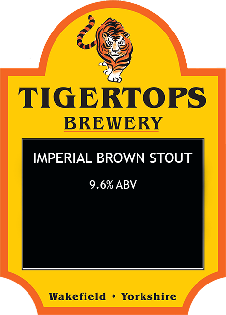 Imperial brown stout by Tigertops Brewery, Wakefield